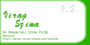 virag szima business card